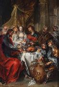 Simon de Vos The Wedding at Cana. oil on canvas